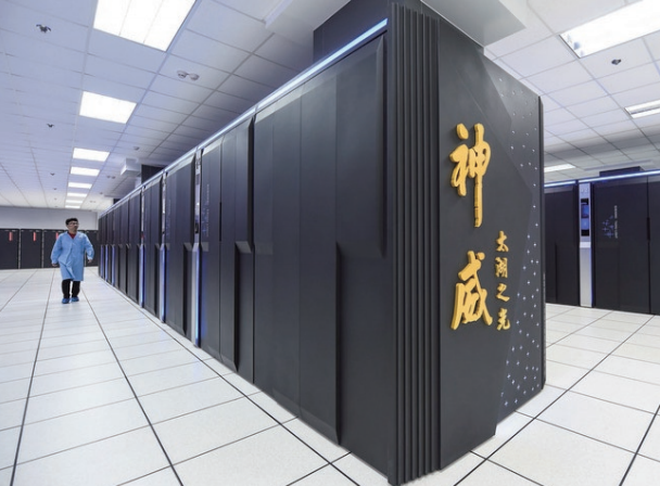 安裝在國家超級計算無錫中心的“神威·太湖之光”超級計算機。
