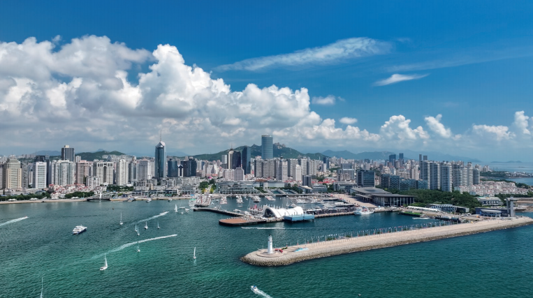 青島奧帆中心全景。