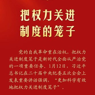 把權力關進制度的籠子